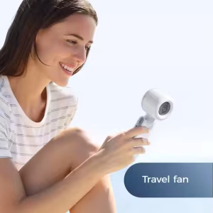 Rechargeable Handheld Fan – 3600mAh Battery Brushless Motor – Portable USB Fan - Image 5