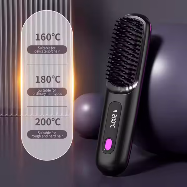 hair straightener brush