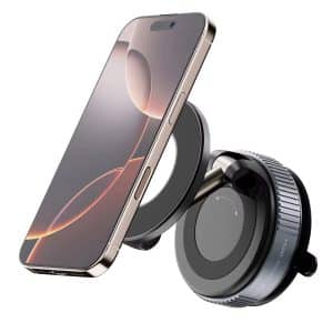 Magnetic Phone Holder 360 Adjustable Suction Phone Mount Vacuum Suction Car Magnet Phone Holder Stand for Car Home Desk Gym - Image 7