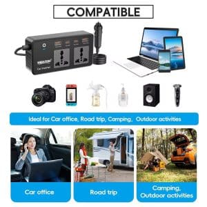 Car Usb Adapter Car Inverter 12V 220V Car Notebook Mobile laptop Charger Inverter - Image 4