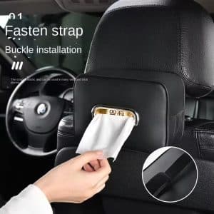 High-End Interior Kit Car Tissue Box Hanging Car Napkin Bag Car Armrest Tissue Box - Image 7