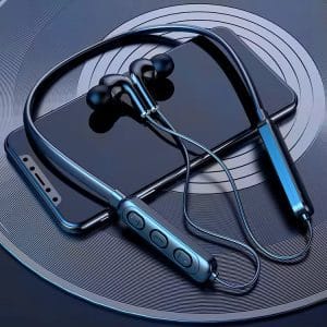 Popular Wireless Sports Earphones with LED Battery Indicator JL Chipset BT 5.0 In-Ear Hanging Neck Design h