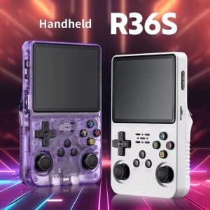 R36S Handheld Game Consoles 3.5 Inch IPS Screen Arkos 2.0 Linux Source System 128GB/64 GB 20 Simulator Retro Handheld Game Players