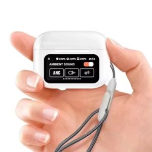 Airbuds Touch Screen Ear Buds LCD Display ANC ENC Active Noise Cancelling Headphones Earphone Wireless Tws A9pro A9 Pro Earbuds