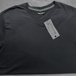 T-Shirt-V Neck Solid Color 100% Original Garments Product - Image 4
