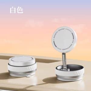 New 360 Degree Rotating Foldable Car Phone Holder with Magnetic Vacuum Suction Cup for Instrument Panel Navigation Bracket - Image 3