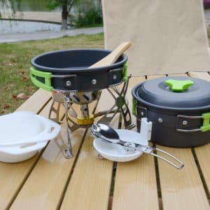 Hot Product Outdoor 1-2 Person Portable Camping and Hiking Backpacking Cookware Set Outdoor Survival Emergency Kit - Image 4