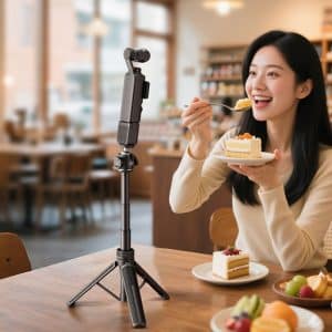 Jopree Y25 Pro 360° Ball Head Mini Tripod Selfie Stick Lightweight 177g 5-Section 65cm Foldable for Mirrorless with Cold Shoe - Image 5