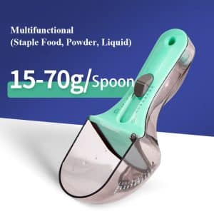 Multi-Purpose Adjustable Measuring Spoon for Kitchen & Pet Food – Solid & Liquid Scale Cup