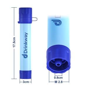 Portable Outdoor Survival Camping Water Filter Straw Personal Water Filtration System for Safety & Survival Gear - Image 4