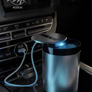 Car Portable Ashtray Smart Sensor Automatic Open Close Closing Smart Household Desk Top Ashtray Automatic Opening LED Ashtray - Image 4