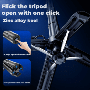 Mini Wireless Control Expandable Selfie Stick Aluminum Alloy Portable Folding Tripod Selfie Stick - Image 4