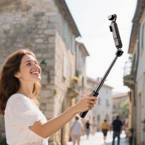 Jopree Y25 Pro 360° Ball Head Mini Tripod Selfie Stick Lightweight 177g 5-Section 65cm Foldable for Mirrorless with Cold Shoe - Image 6