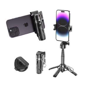 Mini Wireless Control Expandable Selfie Stick Aluminum Alloy Portable Folding Tripod Selfie Stick