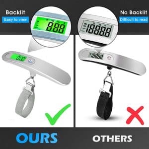 Stainless Steel Electronic Luggage Weighing Travel 50KG Travel Portable Digital Weight Luggage Scales - Image 8