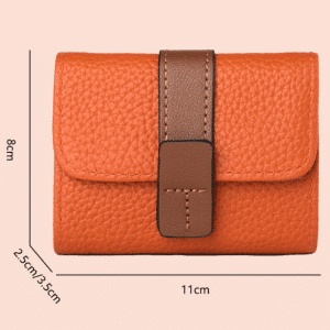 RFID Leather Card Holder Wallet High Quality PU Leather Men Women Fashion Short Card Holder Wallet - Image 5