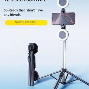 New Cheap Durable 4 Feet Stable 185cm Selfie Stick Tripod with 1/4 Inch Universal Mount Thread for Phone Camera