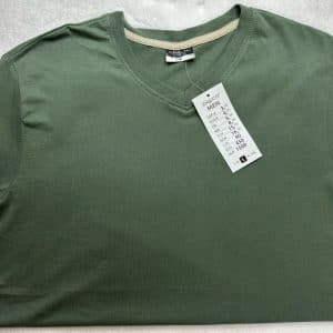 T-Shirt-V Neck Solid Color 100% Original Garments Product - Image 8