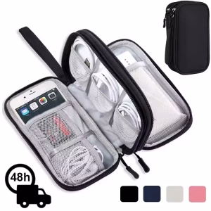 Travel Cable Bag Portable Digital Storage Pouch Charger Data Cable USB Bag Organizer Waterproof Electronic Accessory Storage Bag - Image 8