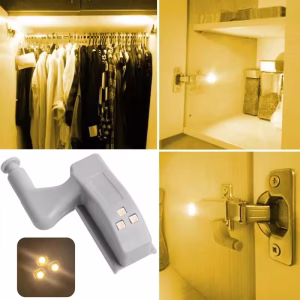 Auto Sensor On/Off LED Inner Hinge Lamp Cabinet Induction Lights Wardrobe Cupboard Sensor Lights Kitchen Warm/Cool White Lamps