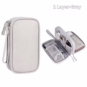 Travel Cable Bag Portable Digital Storage Pouch Charger Data Cable USB Bag Organizer Waterproof Electronic Accessory Storage Bag - Image 3