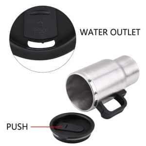 Stainless Steel Travel DC 12V Electric Car Vehicle Heating Kettle Tumbler Cup Mug XK-356 - Image 4