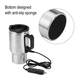 Stainless Steel Travel DC 12V Electric Car Vehicle Heating Kettle Tumbler Cup Mug XK-356