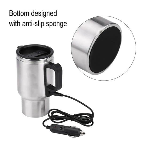 Stainless Steel Travel DC 12V Electric Car Vehicle Heating Kettle Tumbler Cup Mug00005