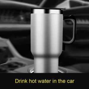 Stainless Steel Travel DC 12V Electric Car Vehicle Heating Kettle Tumbler Cup Mug XK-356 - Image 7