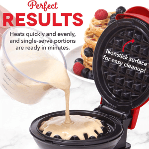 Sales Double Flat Non-stick Wholesale Price Waffle Maker with CE/ROHS/LFGB - Image 4