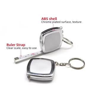 2 Meters Small Tape Measures Metric and Imperial System Key Ring Mini Steel Tape Measure Pocket Portable Compact Carry Around - Image 5