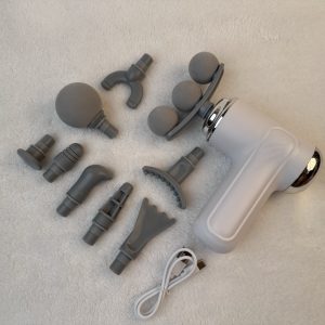 6 Speed Mini Massage Gun Three-head Big Area Deep Tissue Percussion Relieve Fatigue Wireless Electric Massage Gun - Image 4