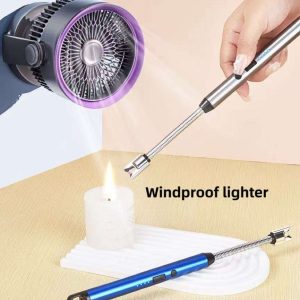 Creative Type-C Rechargeable Windproof Ignition Gun Lighter - Image 4