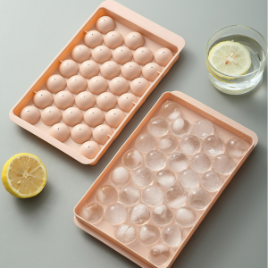 Food Grade Silicone Ice Mold Tray – 33 Ball Shape with Lid - Image 5