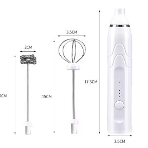USB Rechargeable Electric Coffee Frother Milk Foamer - Image 5