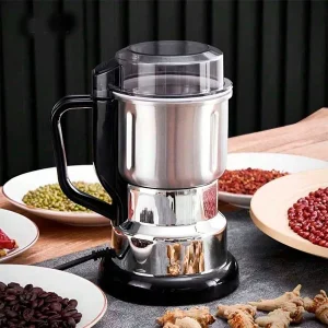 6 Blades Electric Seasoning & Coffee Grinder – Stainless Steel - Image 9