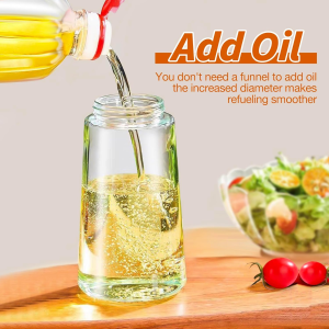 470ml Mist 2 in 1 Olive Oil Dispenser Bottle Premium Glass Oil Spray Bottle Oil Sprayer for Cooking - Image 4