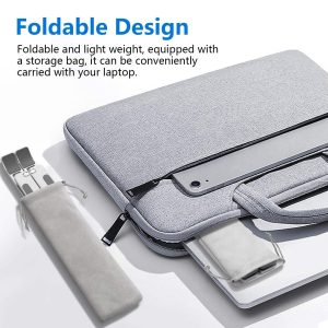 Portable Foldable Carbon Steel Laptop Notebook Holder Height Adjustable Vertical Laptop Stand - Image 3