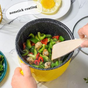 Multi-functional Electric Cooking Hot Pot Mini Rice Cooker Cookware Electric Nonstick Frying Pan With Steamer Electric Skillet - Image 5