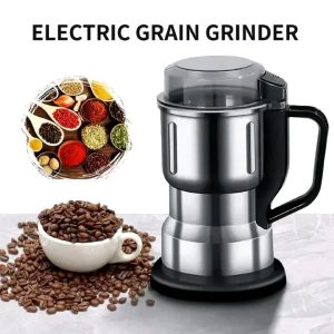 6 Blades Electric Seasoning & Coffee Grinder – Stainless Steel - Image 7