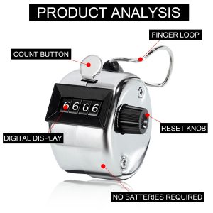 ইসলামিক জিকির কাউন্টার (Metal Manual Tasbeeh Counter) - Image 7