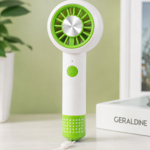 Portable Rechargeable Handheld Mini Fan HIGH SPEED – Green & White