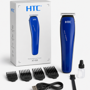 HTC AT-528 Rechargeable Hair Trimmer for Men – Professional Cordless Hair Clipper
