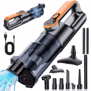 Portable Cordless Handheld Vacuum Cleaner – USB Rechargeable Mini Car & Home Vacuum Cleaner with HEPA Filter - Image 3