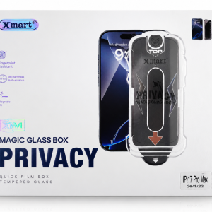 Xmart Privacy Tempered Glass for iPhone 17 Pro Max | Magic Glass Box | Easy Installation | 9H Anti-Scratch