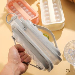Portable Ice Cube Tray with Lid – Easy Release Ice Maker Mold - Image 4