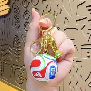 Football Trophy & Ball Keychain – Stylish Sports Key Ring